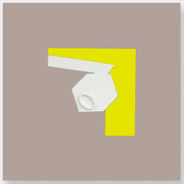 Ermanno Leinardi 2004 - spazio ambiguo - acrilico su tela  cm 40 x 40